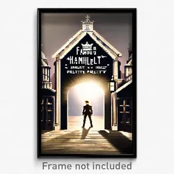 Pixel Art Poster - Famous Hamlet (8 Bit Psychedelic Trippy Video Game Print)