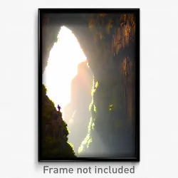 Pixel Art Poster - Clear Chasm (8 Bit Psychedelic Trippy Weird Video Game Print)