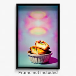 Pixel Art Poster - Distorted Pastel De Nata (8 Bit Psychedelic Video Game Print)