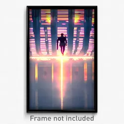 Pixel Art Poster - Incredible Esplande (8 Bit Psychedelic Video Game Print)