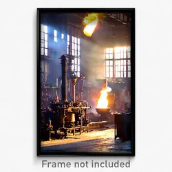 Pixel Art Poster - Unusual Foundry (8 Bit Psychedelic Trippy Video Game Print)