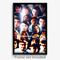 Pixel Art Poster - Crowded Hibernaculum (8 Bit Psychedelic Video Game Print)