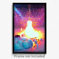 Pixel Art Poster - Liquid Heap (8 Bit Psychedelic Trippy Weird Video Game Print)