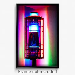 Pixel Art Poster - Electric Cologne (8 Bit Psychedelic Trippy Video Game Print)