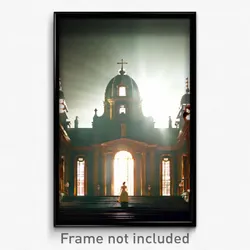 Pixel Art Poster - Glamorous Convent (8 Bit Psychedelic Trippy Video Game Print)