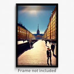 Pixel Art Poster - Outstanding Stockholm (8 Bit Psychedelic Video Game Print)