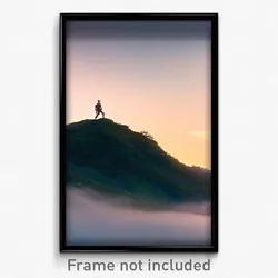 Pixel Art Poster - Blissful Ridgeline (8 Bit Psychedelic Video Game Print)