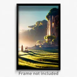 Pixel Art Poster - Magnificent Resting Place (8 Bit Video Game Print)