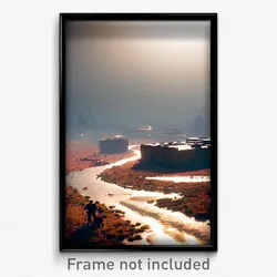 Pixel Art Poster - Stupendous Wasteland (8 Bit Psychedelic Video Game Print)