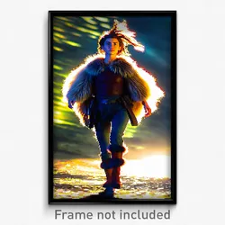 Pixel Art Poster - Fluffy Vike (8 Bit Psychedelic Trippy Weird Video Game Print)