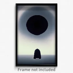 Pixel Art Poster - Old Fashioned Black Hole (8 Bit Psychedelic Video Game Print)