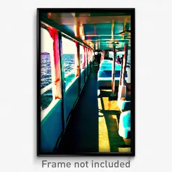 Pixel Art Poster - Well Made Ferry (8 Bit Psychedelic Trippy Video Game Print)