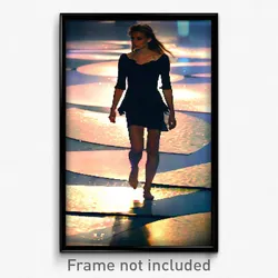 Pixel Art Poster - Watery Catwalk (8 Bit Psychedelic Trippy Video Game Print)