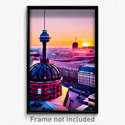 Pixel Art Poster - Adorable Berlin (8 Bit Psychedelic Trippy Video Game Print)
