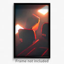 Pixel Art Poster - Villainous Seat (8 Bit Psychedelic Trippy Video Game Print)