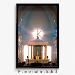 Pixel Art Poster - Remarkable Tabernacle (8 Bit Psychedelic Video Game Print)