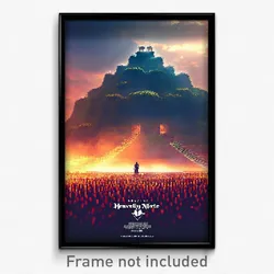 Pixel Art Poster - Heavenly Motte (8 Bit Psychedelic Trippy Video Game Print)