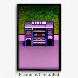 Pixel Art Poster - Infinite Hutch (8 Bit Psychedelic Trippy Video Game Print)