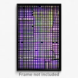 Pixel Art Poster - Neat Matrix (8 Bit Psychedelic Trippy Weird Video Game Print)