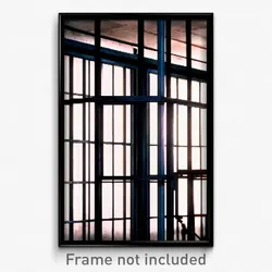 Pixel Art Poster - Jaw Dropping Prison (8 Bit Psychedelic Video Game Print)