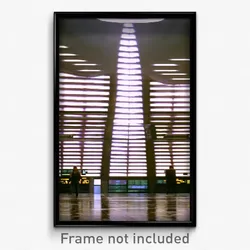 Pixel Art Poster - Damp Stock Trading Floor (8 Bit Psychedelic Video Game Print)