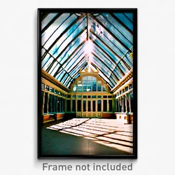 Pixel Art Poster - Advanced Conservatory (8 Bit Psychedelic Video Game Print)