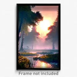 Pixel Art Poster - Imperfect Fen (8 Bit Psychedelic Trippy Video Game Print)