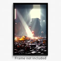 Pixel Art Poster - Stunning Waste (8 Bit Psychedelic Trippy Video Game Print)