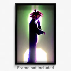 Pixel Art Poster - Villainous Kame (8 Bit Psychedelic Trippy Video Game Print)