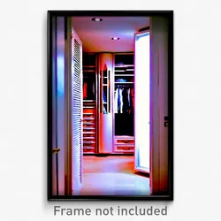 Pixel Art Poster - Acclaimed Closet (8 Bit Psychedelic Trippy Video Game Print)
