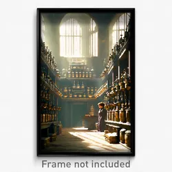 Pixel Art Poster - Massive Apothecary (8 Bit Psychedelic Video Game Print)