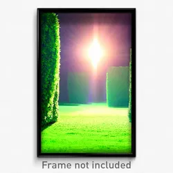 Pixel Art Poster - Green Space (8 Bit Psychedelic Trippy Weird Video Game Print)