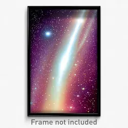Pixel Art Poster - Negligible Galaxy (8 Bit Psychedelic Trippy Video Game Print)