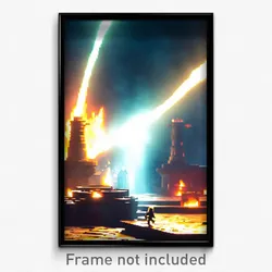 Pixel Art Poster - Vast Forge (8 Bit Psychedelic Trippy Weird Video Game Print)