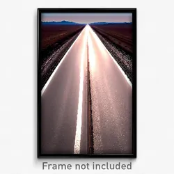 Pixel Art Poster - Barren Road (8 Bit Psychedelic Trippy Weird Video Game Print)