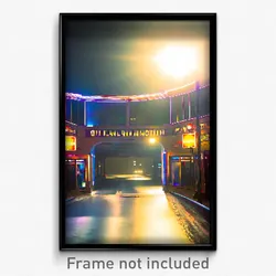 Pixel Art Poster - Outlandish Junction (8 Bit Psychedelic Video Game Print)