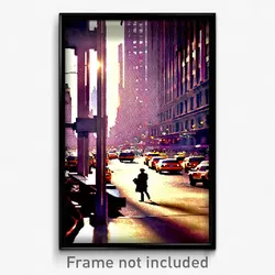 Pixel Art Poster - Thick New York (8 Bit Psychedelic Trippy Video Game Print)