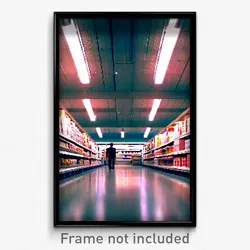 Pixel Art Poster - Wonderful Aisle (8 Bit Psychedelic Trippy Video Game Print)