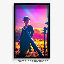 Pixel Art Poster - Candid Land (8 Bit Psychedelic Trippy Weird Video Game Print)