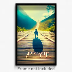 Pixel Art Poster - Novel Trail (8 Bit Psychedelic Trippy Weird Video Game Print)