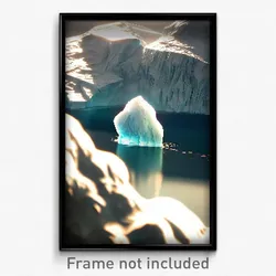 Pixel Art Poster - Dirty Iceberg (8 Bit Psychedelic Trippy Video Game Print)