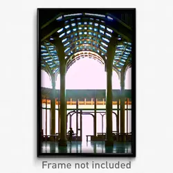 Pixel Art Poster - Magnificent Shelter (8 Bit Psychedelic Video Game Print)