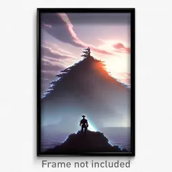 Pixel Art Poster - Tremendous Outland (8 Bit Psychedelic Video Game Print)