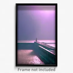 Pixel Art Poster - Watery Parapet (8 Bit Psychedelic Trippy Video Game Print)