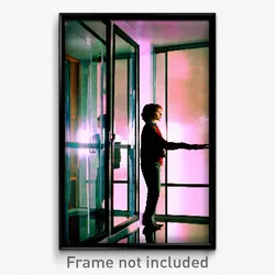Pixel Art Poster - Glass Mirror (8 Bit Psychedelic Trippy Video Game Print)