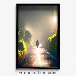 Pixel Art Poster - Unnatural Lane (8 Bit Psychedelic Trippy Video Game Print)