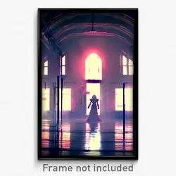 Pixel Art Poster - Lavish Asylum (8 Bit Psychedelic Trippy Video Game Print)
