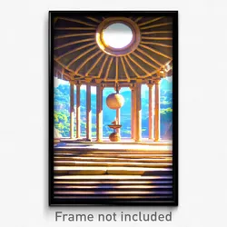 Pixel Art Poster - Spherical Folly (8 Bit Psychedelic Trippy Video Game Print)
