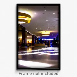 Pixel Art Poster - Acclaimed Hotel Lobby (8 Bit Psychedelic Video Game Print)
