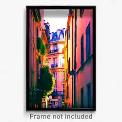 Pixel Art Poster - Tidy Paris (8 Bit Psychedelic Trippy Weird Video Game Print)